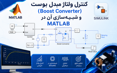کنترل ولتاژ مبدل بوست (Boost Converter) و شبیه‌سازی آن در Matlab