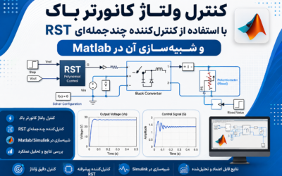 کنترل ولتاژ کانورتر باک با استفاده از کنترل‌کننده چندجمله‌ای RST و شبیه‌سازی آن در Matlab