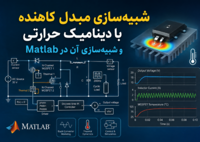 شبیهسازی مبدل کاهنده با دینامیک حرارتی و شبیهسازی آن در Matlab ChatGPT Image Jun 13, 2026, 05_39_11 PM