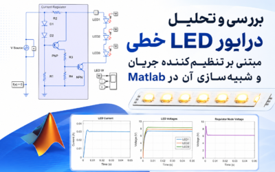 بررسی و تحلیل درایور LED خطی مبتنی بر تنظیم‌کننده جریان و شبیه‌سازی آن در Matlab