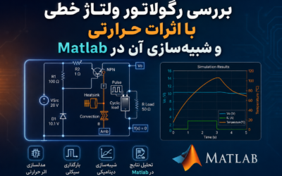 بررسی رگولاتور ولتاژ خطی با اثرات حرارتی و شبیه‌سازی آن در Matlab