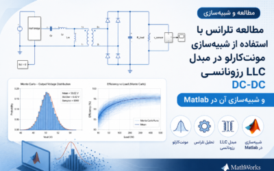 مطالعه تلرانس با استفاده از شبیهسازی مونتکارلو در مبدل LLC رزونانسی DC-DC و شبیهسازی آن در Matlab
