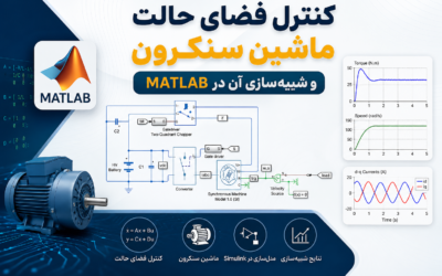 کنترل فضای حالت ماشین سنکرون و شبیهسازی آن در Matlab