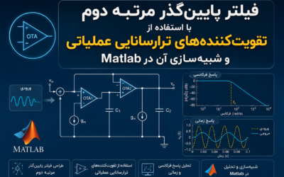 فیلتر پایینگذر مرتبه دوم با استفاده از تقویتکنندههای ترارسانایی عملیاتی و شبیهسازی آن در Matlab