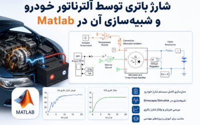شارژ باتری توسط آلترناتور خودرو و شبیه‌سازی آن در Matlab