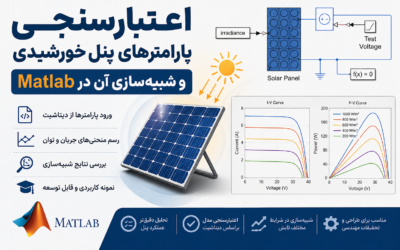 اعتبارسنجی پارامترهای پنل خورشیدی و شبیه‌سازی آن در Matlab