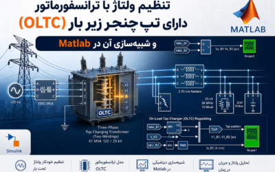 تنظیم ولتاژ با ترانسفورماتور دارای تپچنجر زیر بار (OLTC) و شبیهسازی آن در Matlab