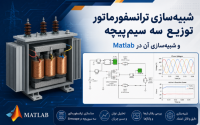 شبیهسازی ترانسفورماتور توزیع سه سیمپیچه و شبیهسازی آن در Matlab