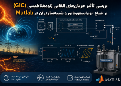 بررسی تأثیر جریانهای القایی ژئومغناطیسی (GIC) بر اشباع اتوترانسفورماتور و شبیهسازی آن در Matlab ChatGPT Image Jul 18, 2026, 03_45_29 PM