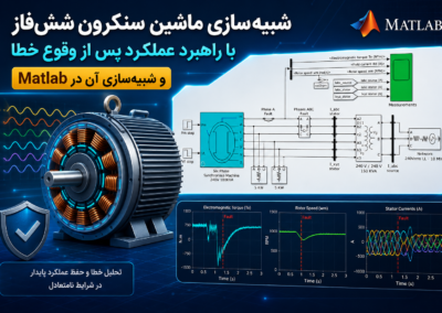 شبیه سازی ماشین سنکرون ششفاز با راهبرد عملکرد پس از وقوع خطا و شبیهسازی آن در Matlab ChatGPT Image Jul 18, 2026, 04_19_33 PM
