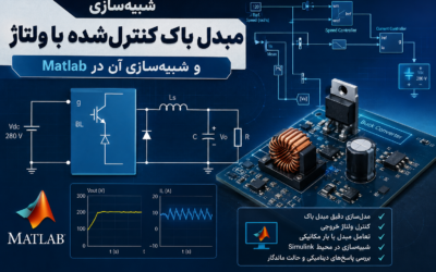 شبیه‌سازی مبدل باک کنترل‌شده با ولتاژ و شبیه‌سازی آن در Matlab