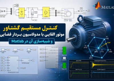 کنترل مستقیم گشتاور موتور القایی با مدولاسیون بردار فضایی و شبیهسازی آن در Matlab ChatGPT Image Jul 22, 2026, 12_44_11 PM