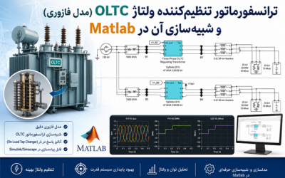 ترانسفورماتور تنظیمکننده ولتاژ OLTC (مدل فازوری) و شبیهسازی آن در Matlab