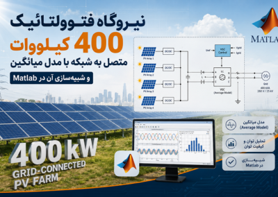 نیروگاه فتوولتائیک 400 کیلووات متصل به شبکه با مدل میانگین و شبیهسازی آن در Matlab ChatGPT Image Jul 31, 2026, 01_27_04 PM