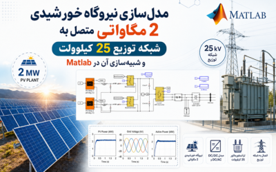 مدل‌سازی نیروگاه خورشیدی 2 مگاواتی متصل به شبکه توزیع 25 کیلوولت و شبیه‌سازی آن در Matlab