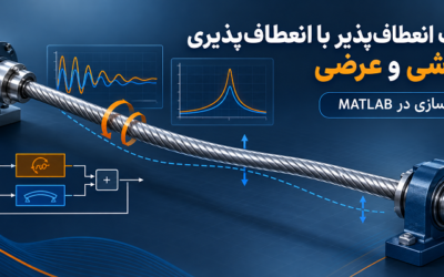 شفت انعطافپذیر با انعطافپذیری پیچشی و عرضی و شبیهسازی آن در Matlab