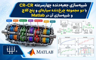 شبیهسازی جعبهدنده چهارسرعته CR-CR با دو مجموعه چرخدنده سیارهای و پنج کلاچ و شبیهسازی آن در Matlab